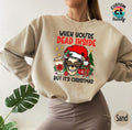 Skeleton Drinking Coffee Sweatshirt,Christmas Sweatshirt,Skeleton ,Coffee Lover T Sweatshirt,Skeleton Skull...