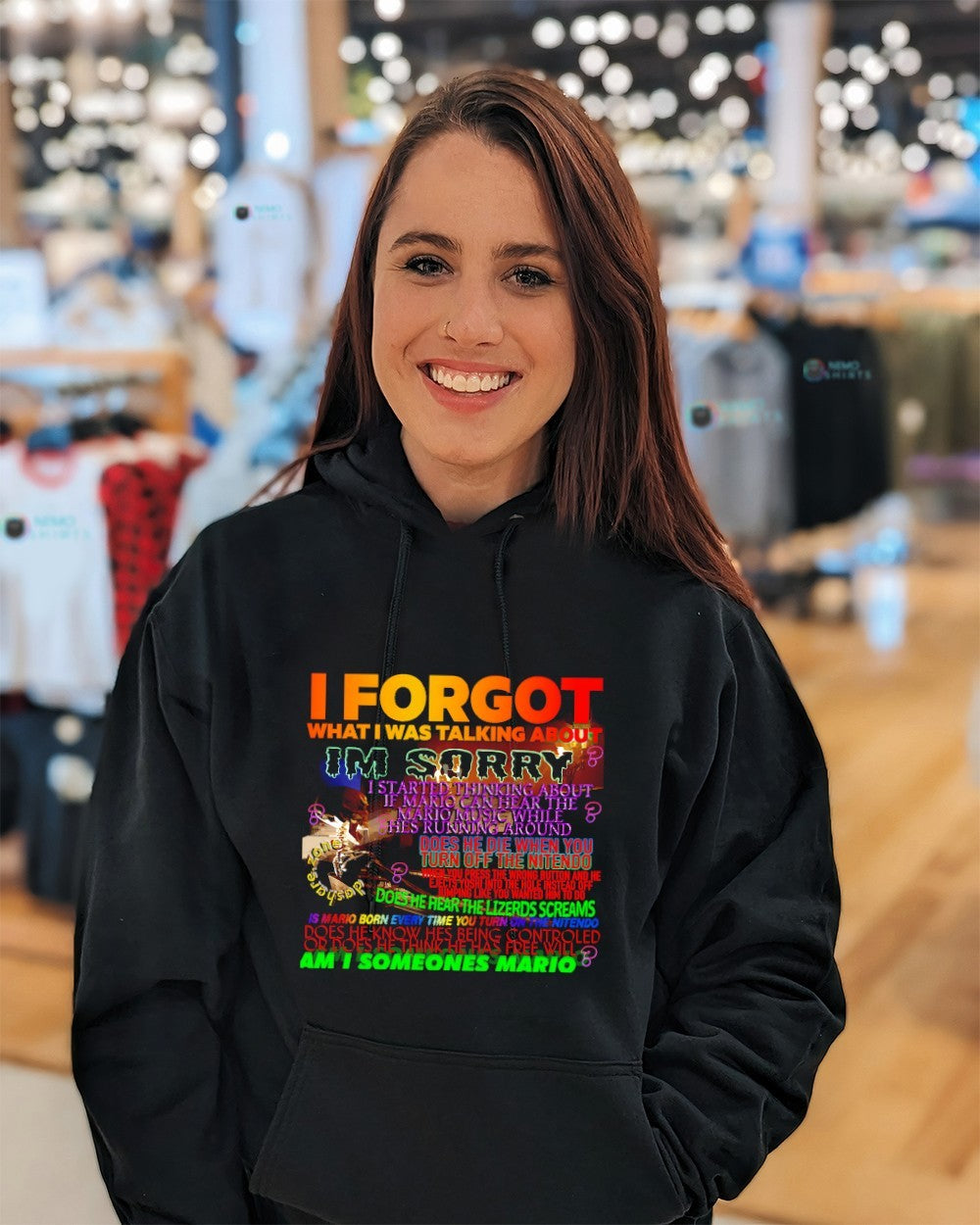 Skeleton I forgot what I was talking about Im sorry shirt