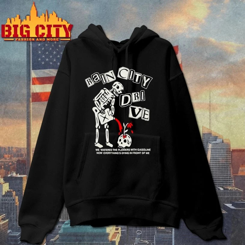 Skeleton Rain City Drive Band Tour 2025 shirt