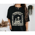 Skeleton Reading and Coffee Lover Tee, Dismantle Systems of Oppression Shirt, Radical Bookworm Shirt,Gift for Reader,...