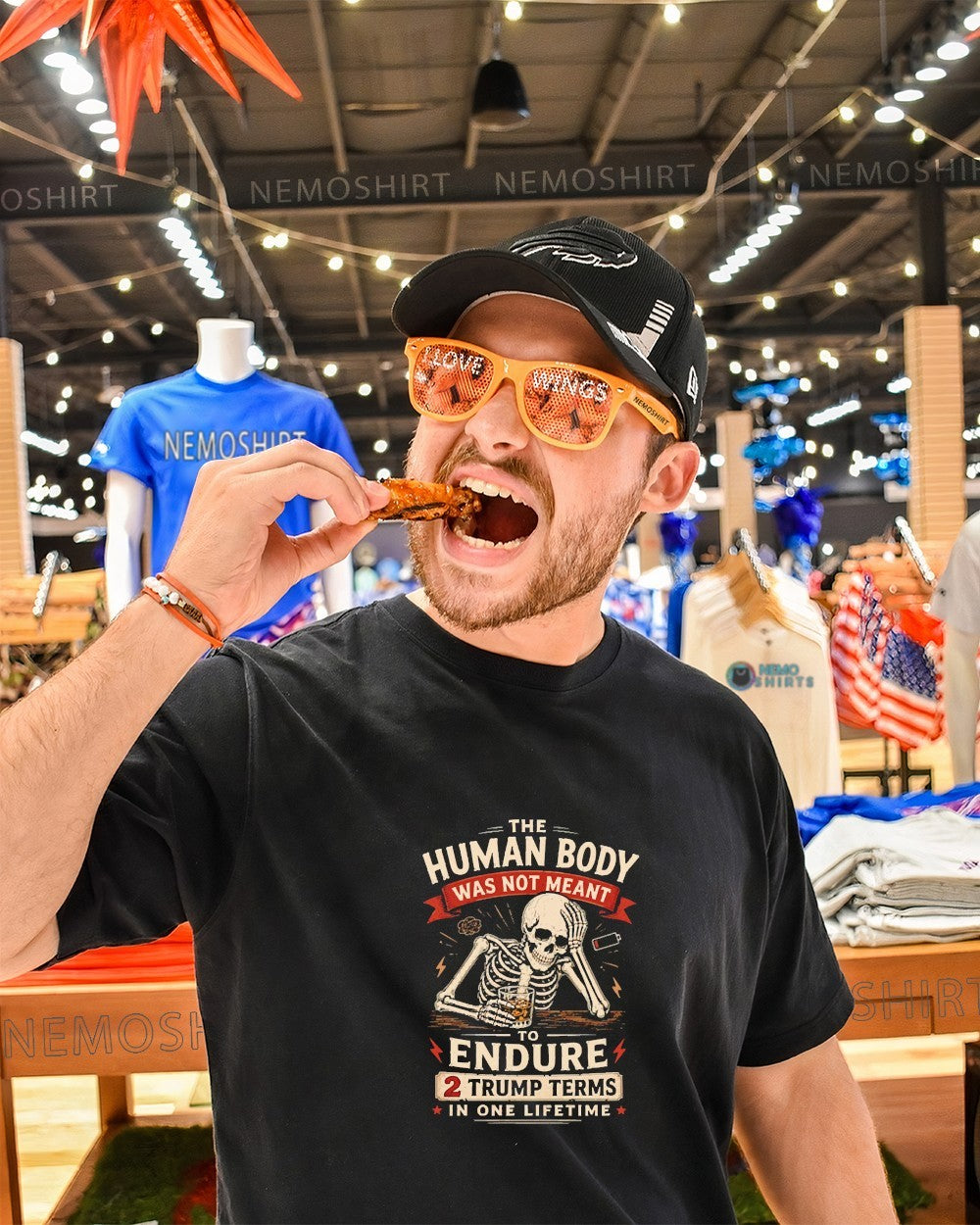 Skeleton the human body was not meant to endure 2 Trump terms in one lifetime shirt
