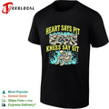 Skeletons moshing heart says pit knees say sit shirt