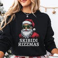 Skibidi Rizzmas Christmas Santa Funny Shirt , Rizzmas Santa Sweatshirt, Funny Teenager Xmas Rizz Hoodie | CiraTrend.com