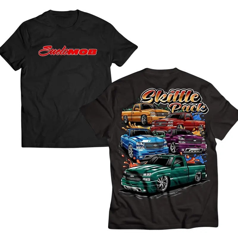Skittle Pack Car Lover T-Shirt, Automotive Graphic Tee, Car Enthusiast Apparel, Casual Car Merch for Men Hoodie, Sweatshirt