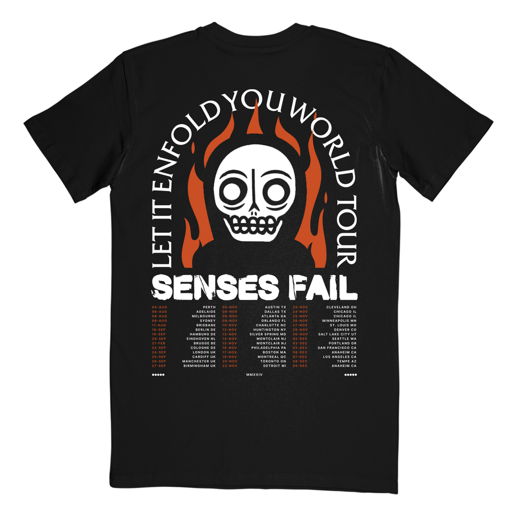 "Skull Flames Tour" T-Shirt Hoodie, Sweatshirt | CiraTrend.com (Image 2)