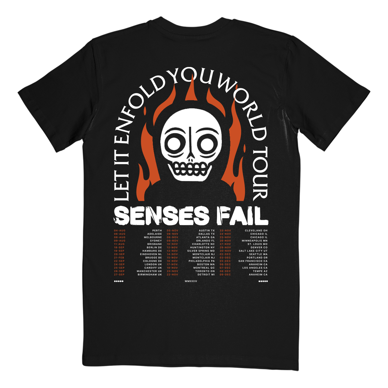 "Skull Flames Tour" T-Shirt Hoodie, Sweatshirt | CiraTrend.com (Image 2)