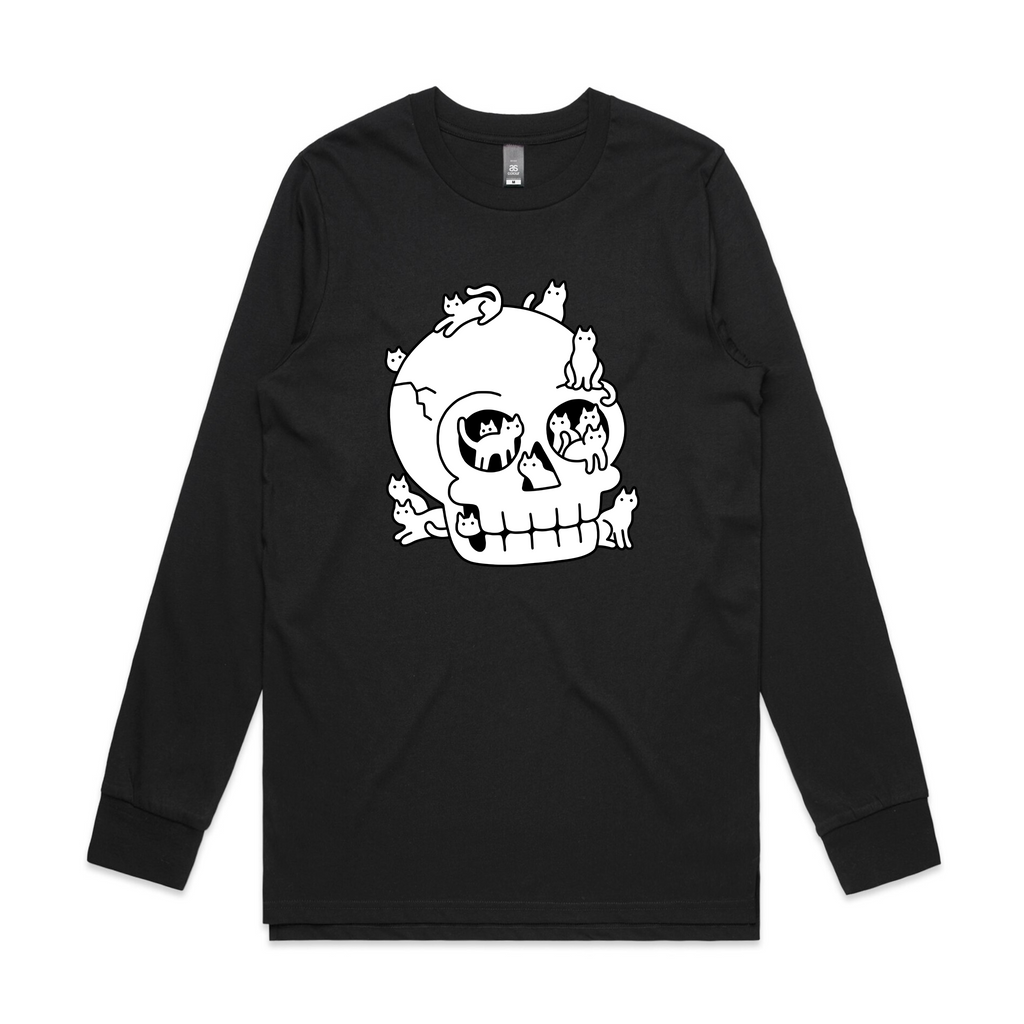 Skull With Cats Tee Hoodie, Sweatshirt | CiraTrend.com (Image 4)
