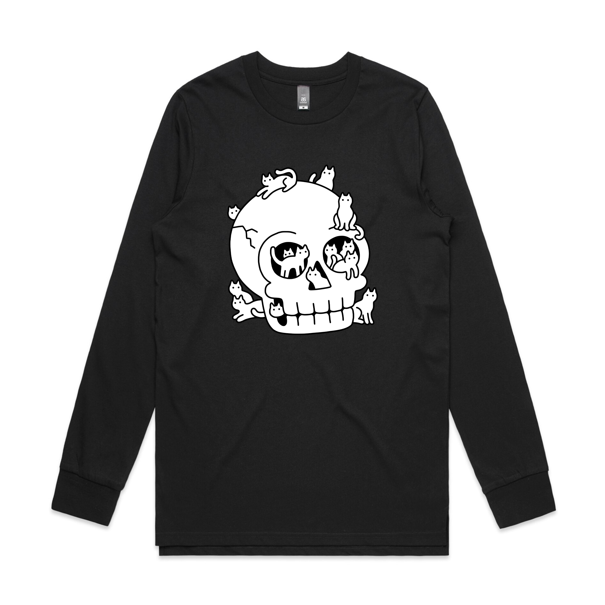 Skull With Cats Tee Hoodie, Sweatshirt | CiraTrend.com (Image 4)