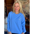 Sky Blue Embroidered Initial Sweatshirt (S-XL) T-Shirts, Hoodie | CiraTrend.com