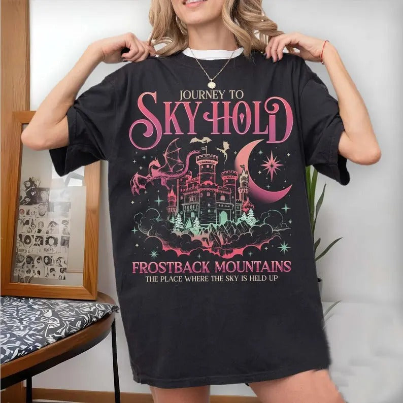 Skyhold Dragon Age T-Shirt, Skyhold Crewneck, Inquisition Absolution, Women's Video Game Merch, Game Lover Gift Cotton...