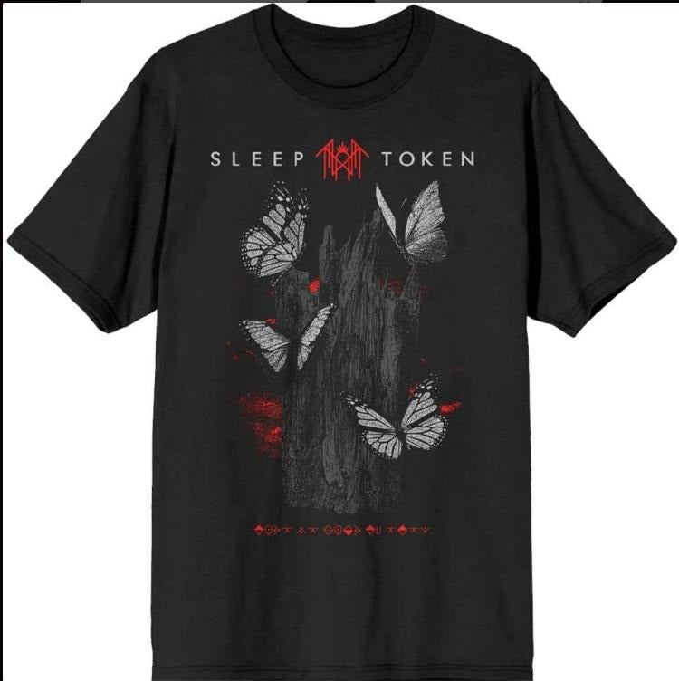 Sleep Token Butterflies Band Logo T Shirt Cotton Fabric Hoodie, Sweatshirt | CiraTrend.com