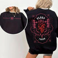 Sleep Token Butterfly Heart Sweatshirt, Gothic Aesthetic Crewneck, Dark Streetwear for Fans, Tour 2025 Graphic Shirt for...