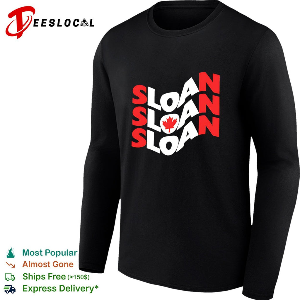 Sloan Canada wave logo band shirt