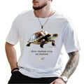 Slow Motion Turtle T-Shirt, Funny Turtle Graphic Tee, Casual Unisex Streetwear Top, 100% Cotton Crewneck, Gift for Animal...