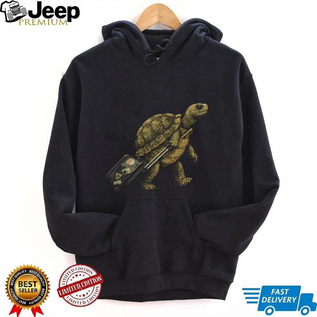 Slow Traveler Turtle Luggage Suitcase Illustration T Shirt