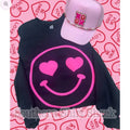 Smiley Heart Eyes Puff Sweatshirt T-Shirts, Hoodie | CiraTrend.com