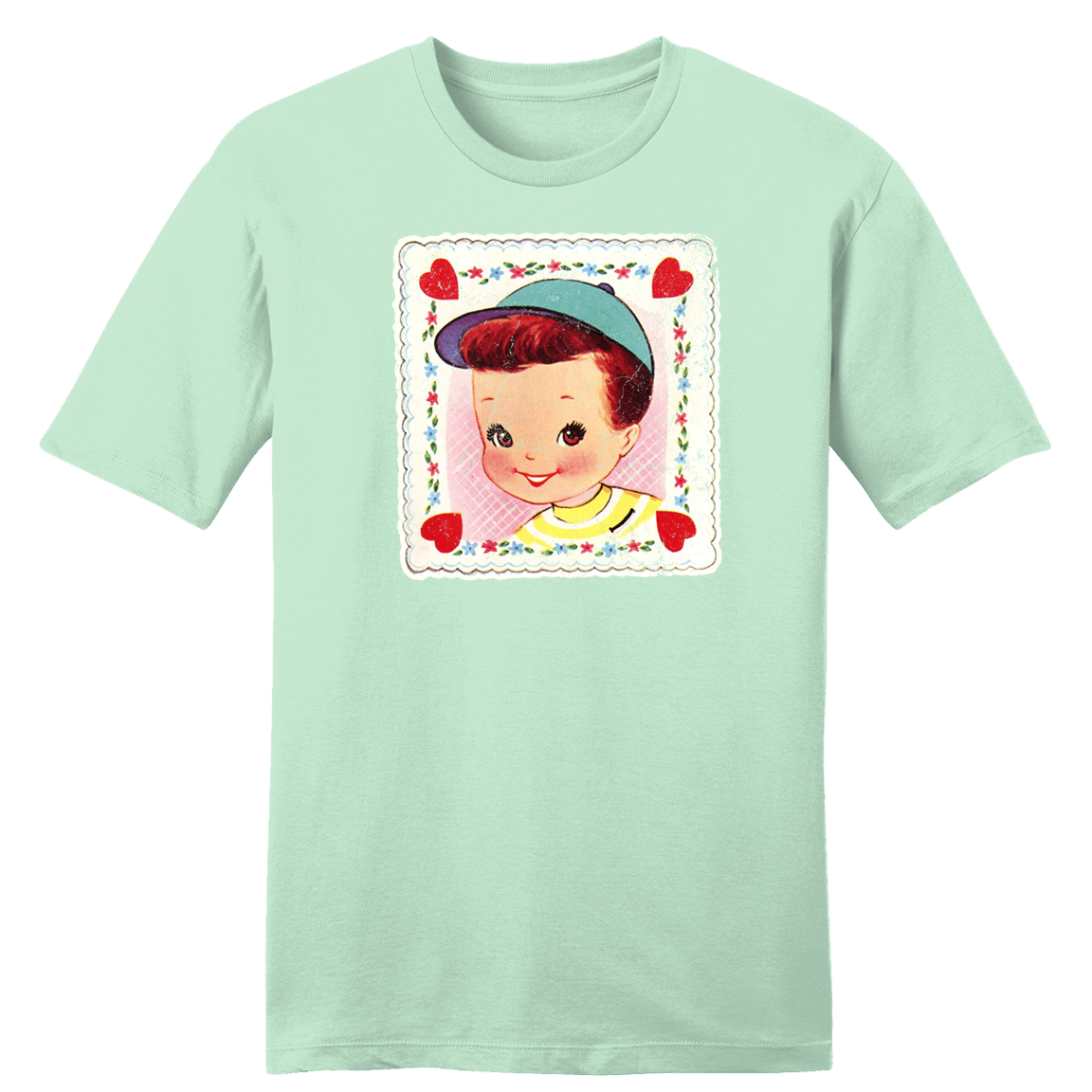 Smiling Boy - Vintage Valentine's Day Tee Hoodie, Sweatshirt | CiraTrend.com