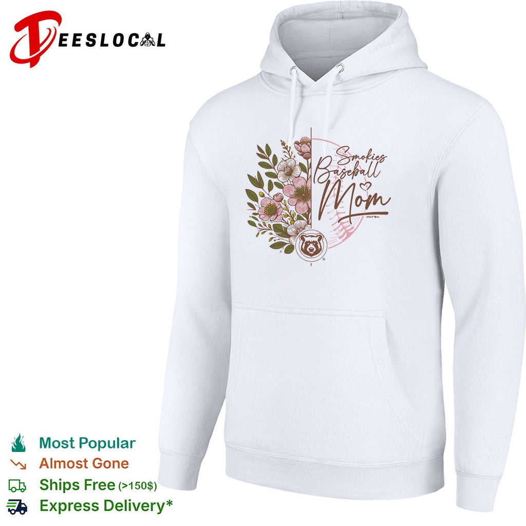 Smokies Baseball Mom Tennessee Smokies Minor League Baseball Floral Logo shirt