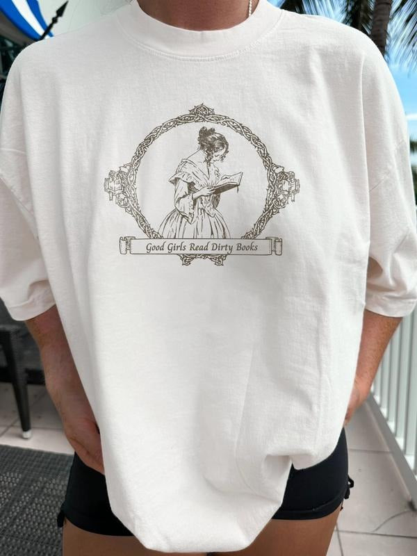 Smut Reader  Shirt | Good Girls Read Dirty Books, Smutty Bookclub, Bookish Gift, Spicy Romance Lover, Vintage Bookish...