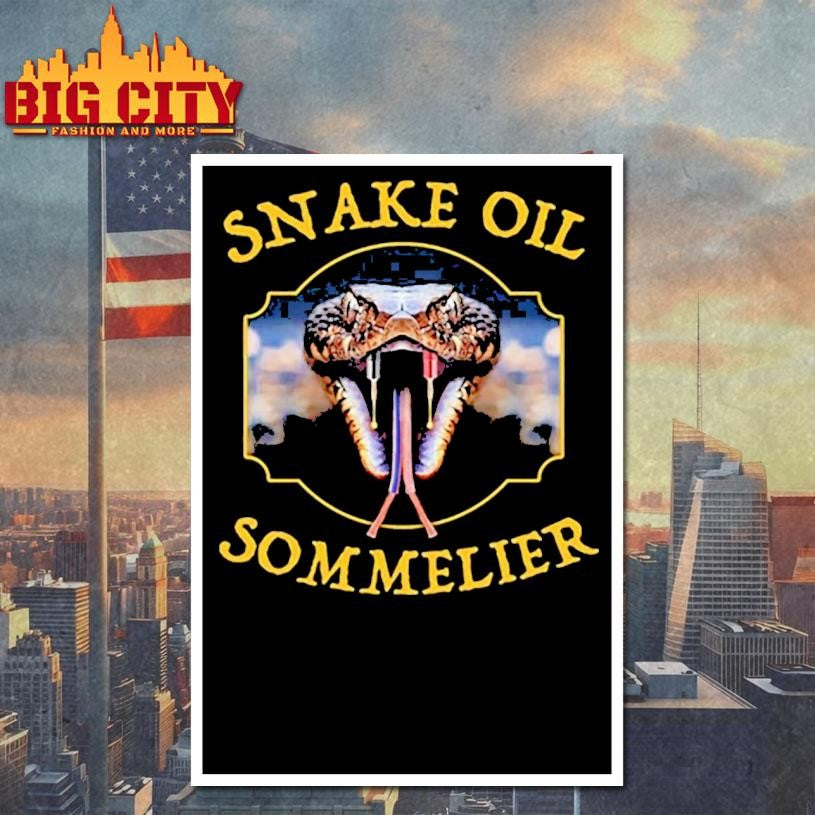 Snake Oil Sommelier Funny Snake Shirt