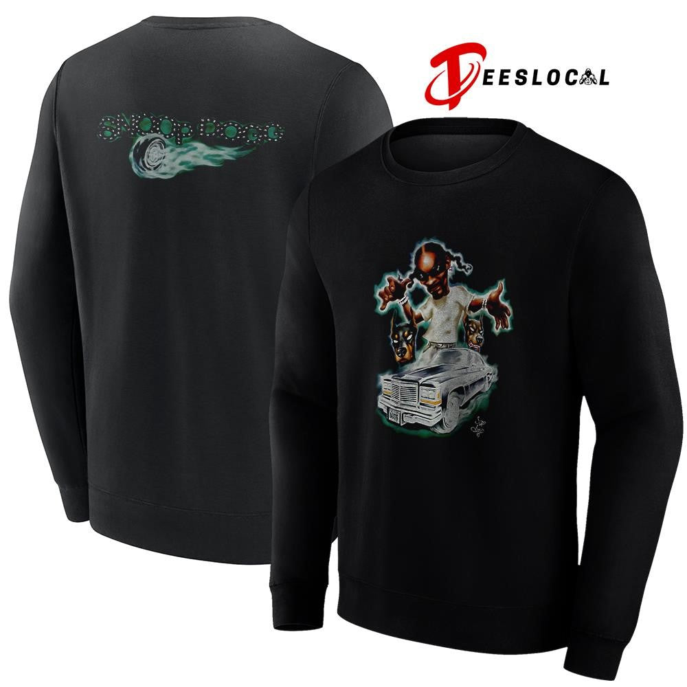 Snoop Dogg character caricature graphic shirt