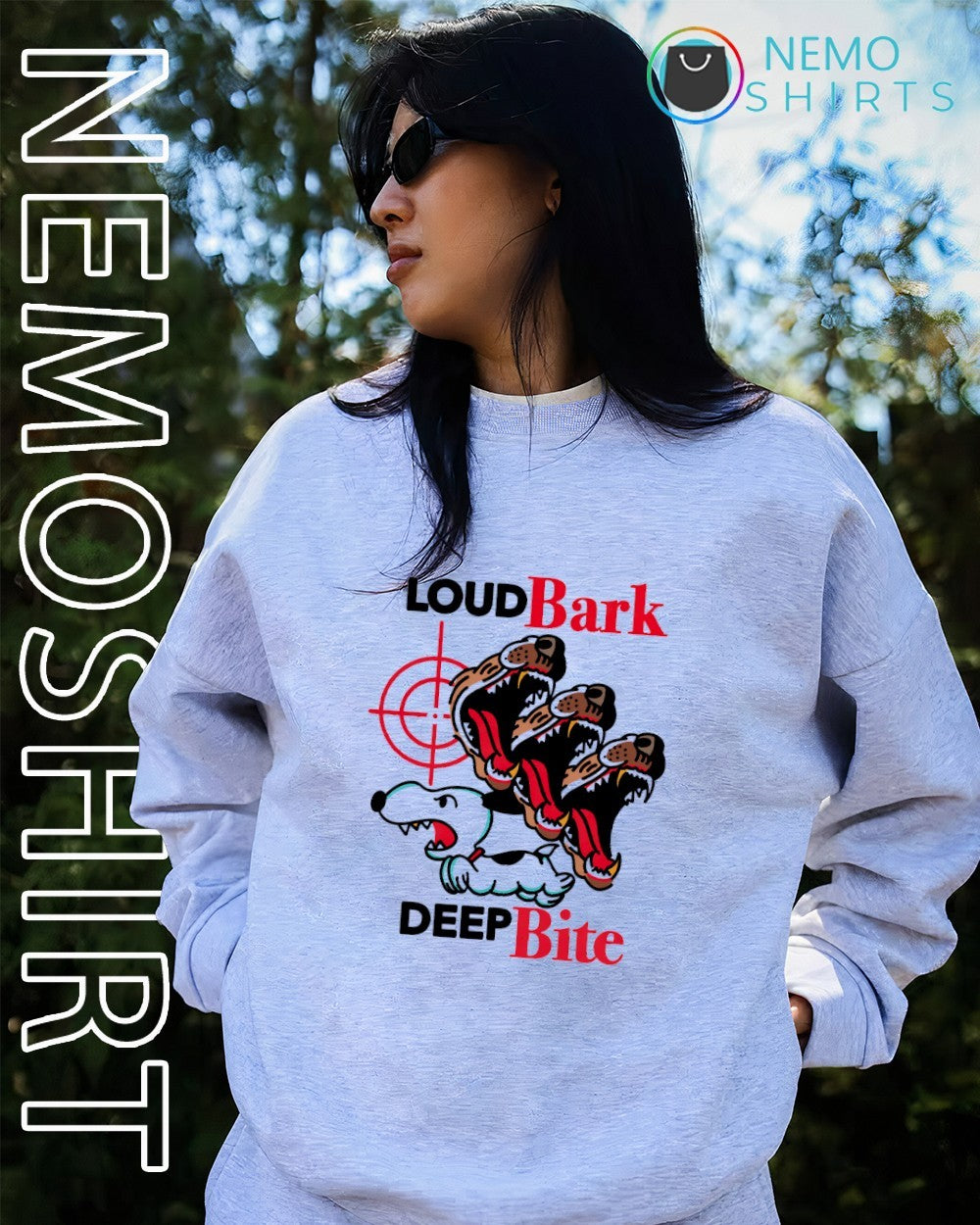 Snoopy wolfpack loudbark deep bite shirt