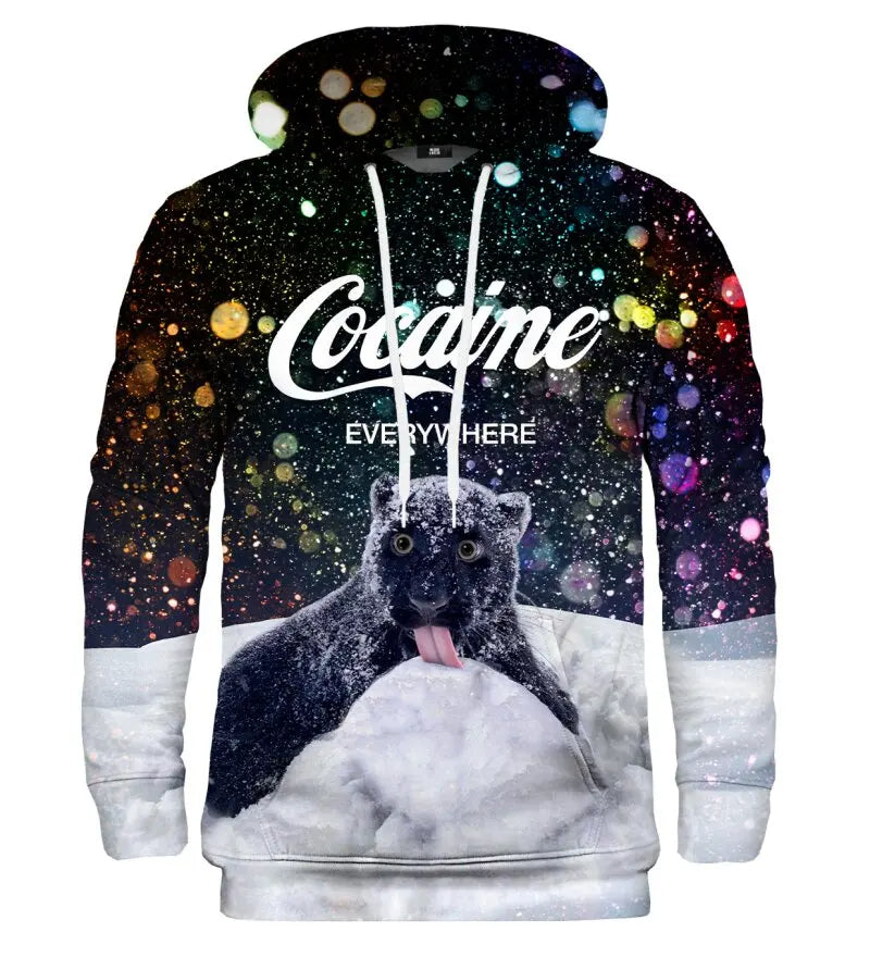 Snow Bear Cocaine Everywhere Hoodie