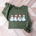 Snowman Sweatshirt, Christmas Sweatshirt, Snowman Tee, Snowman T-Shirt, Christmas Crewneck, Christmas Sweater, Christmas...