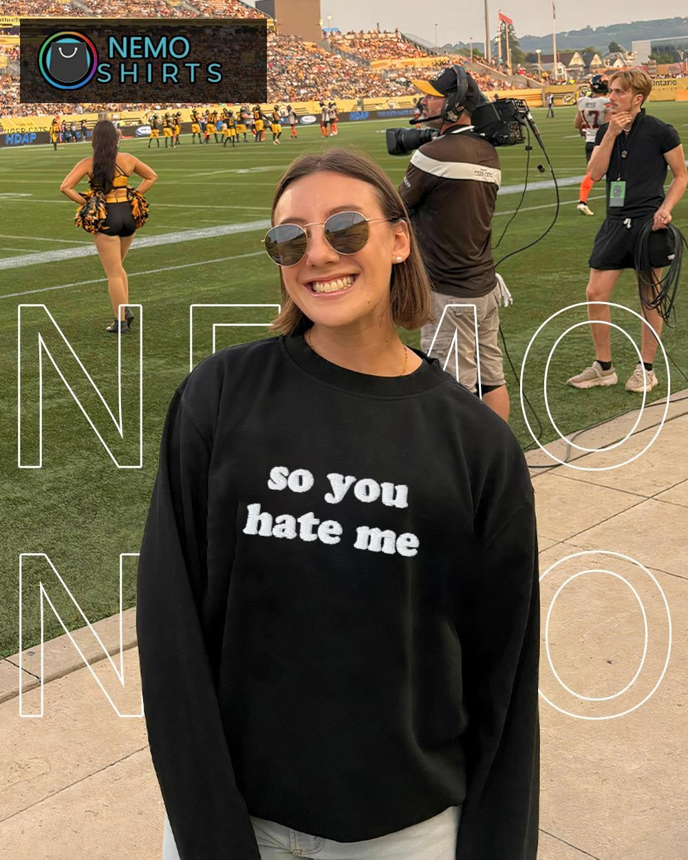 So you hate me text shirt