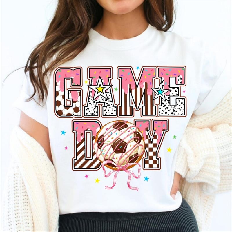 Soccer Game Day T-Shirt, Soccer Mama T-Shirt, Soc-cer Donut T-Shirt, Game Day Soccer Shirt Hoodie, Sweatshirt | CiraTrend.com