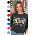 Soft Chenille Making Spirits Bright Sweatshirt T-Shirts, Hoodie | CiraTrend.com
