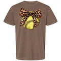 Softball Leopard Bow Comfort Colors T-Shirt 'NLB' Hoodie, Sweatshirt | CiraTrend.com