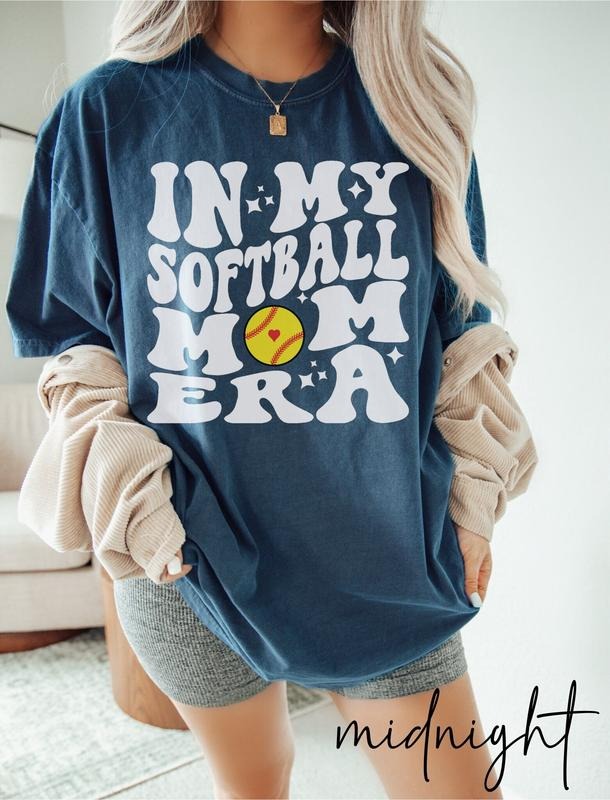 Softball Mom Shirt Comfort Colors Softball Mom Era Shirt Custom Softball Mom Tee Softball Mom Tshirt In My Softball Era...
