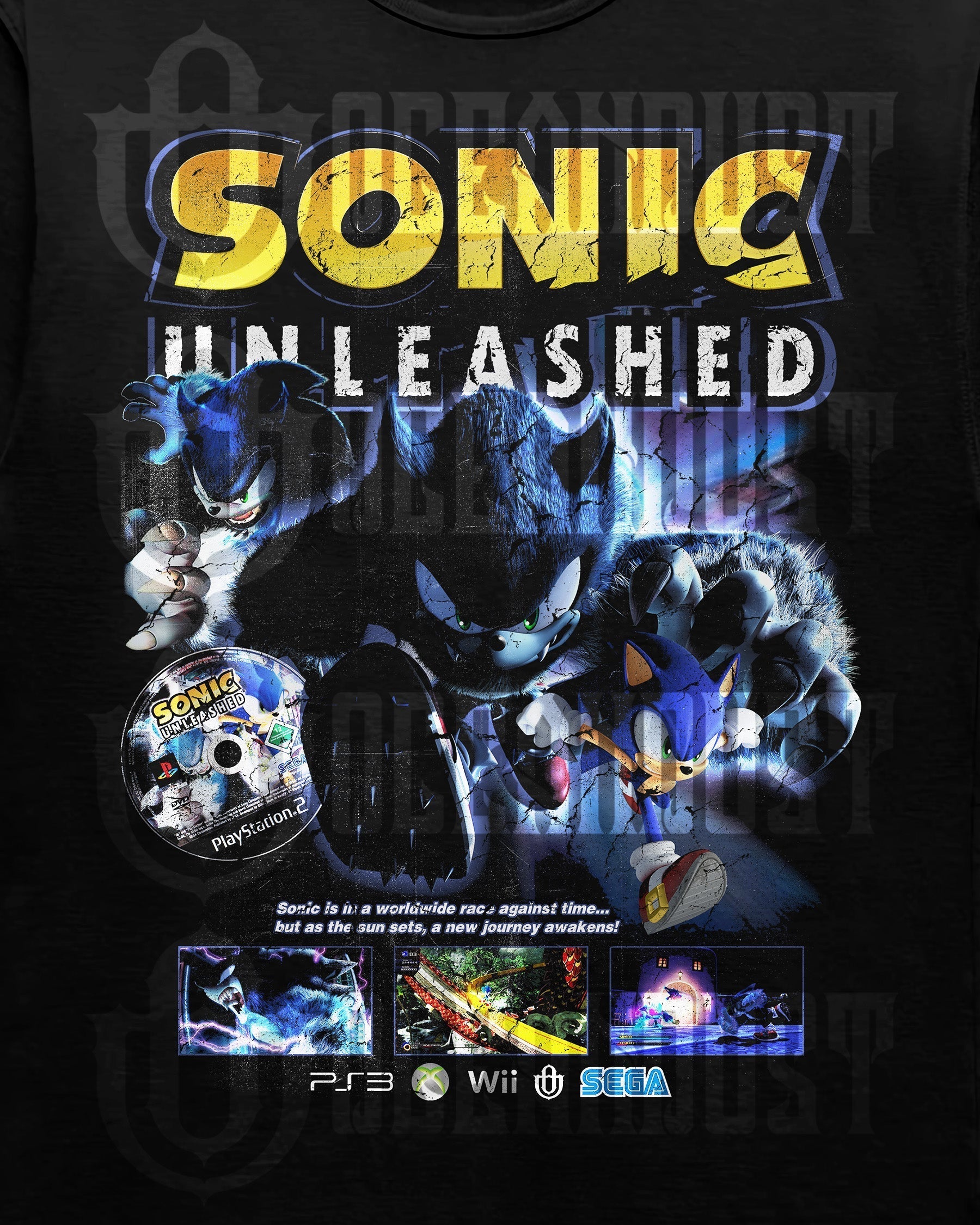 Video Games 'Sonic Unleashed' T-Shirt Hoodie, Sweatshirt | CiraTrend.com (Image 2)