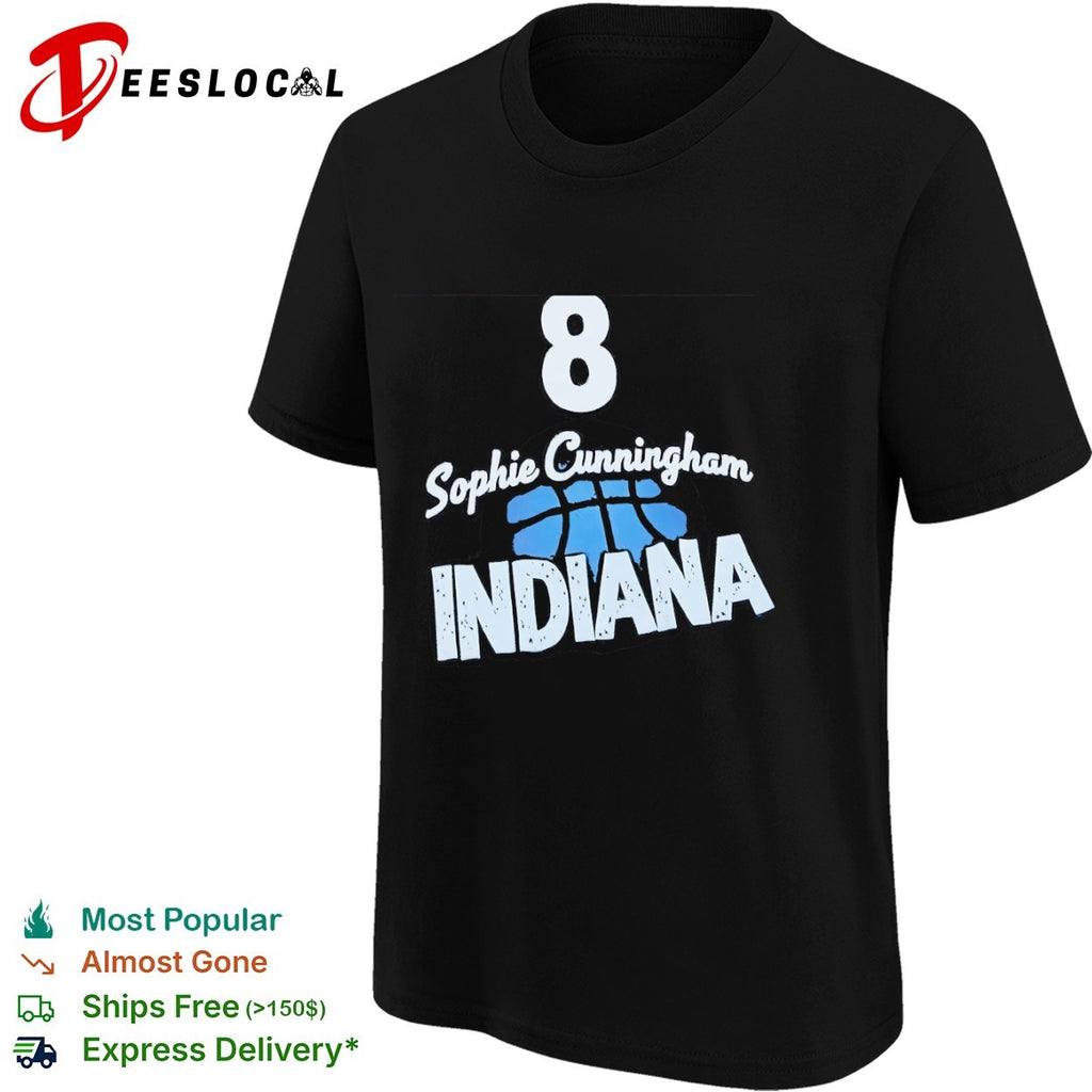 Sophie Cunningham 8 Indiana Fever basketball shirt