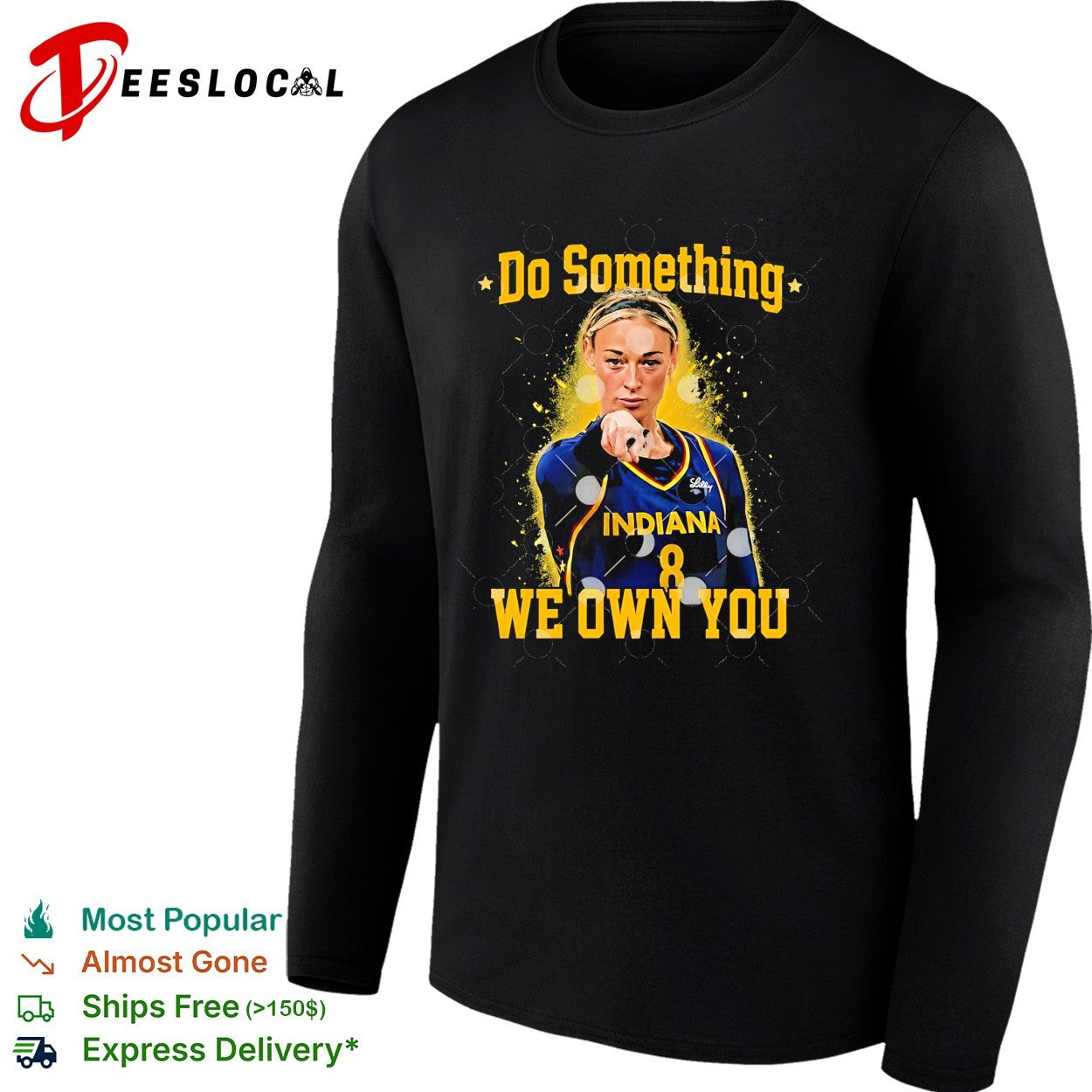 Sophie Cunningham Indiana Fever raising fist do something we own you shirt