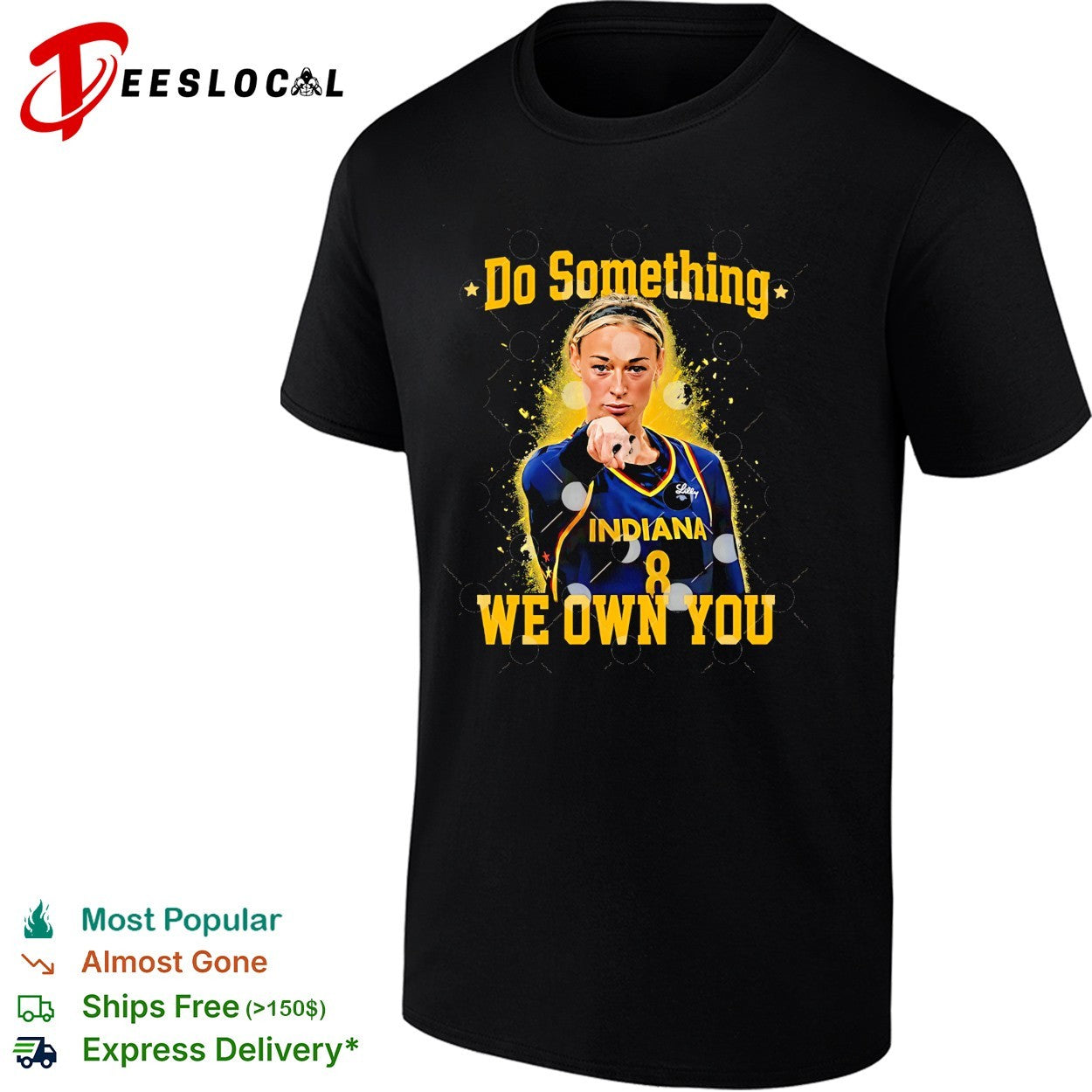 Sophie Cunningham Indiana Fever raising fist do something we own you shirt