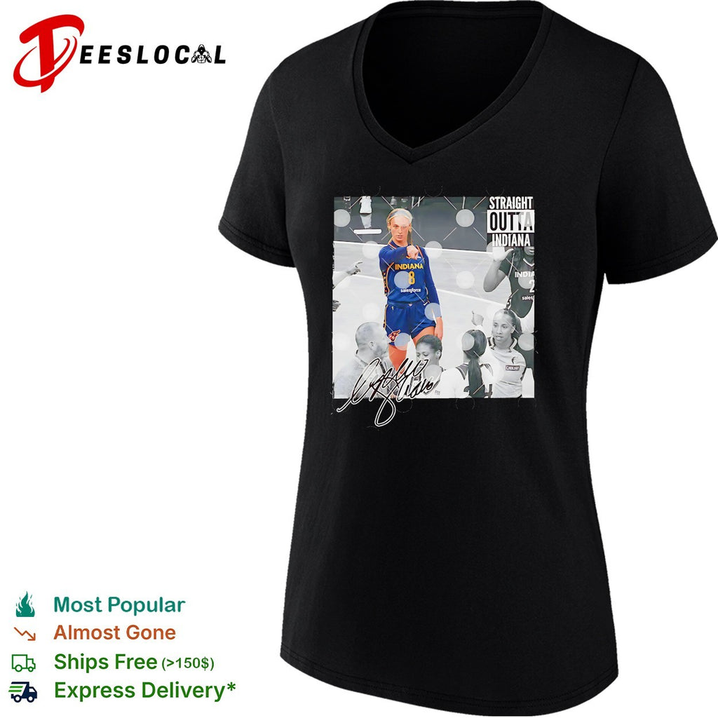 Sophie Cunningham Indiana Fever straight outta Indiana shirt