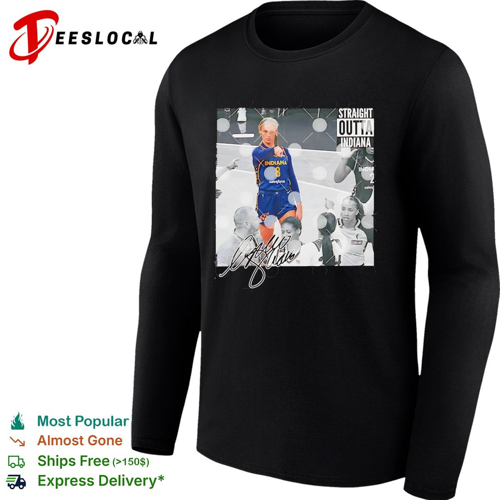 Sophie Cunningham Indiana Fever straight outta Indiana shirt