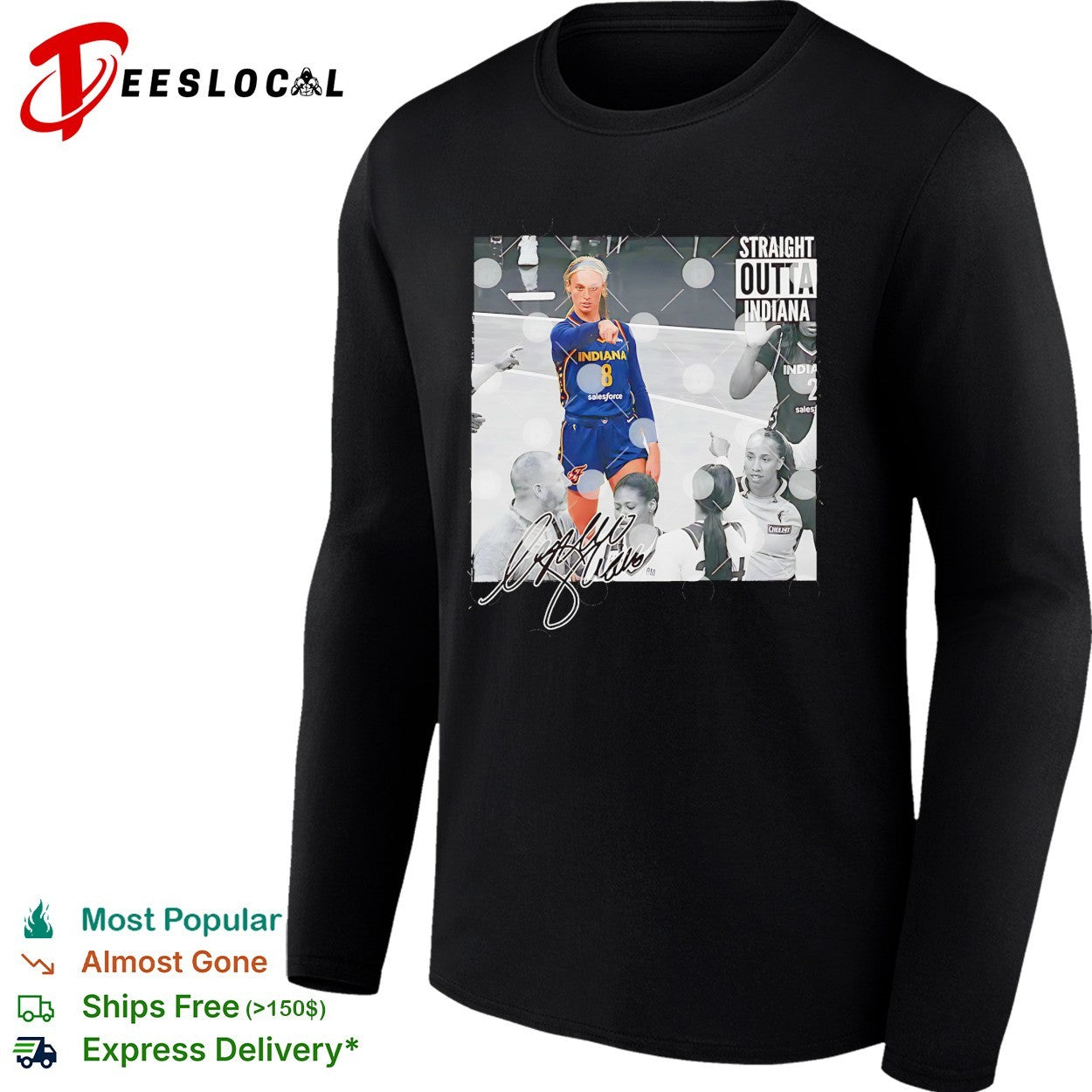 Sophie Cunningham Indiana Fever straight outta Indiana shirt