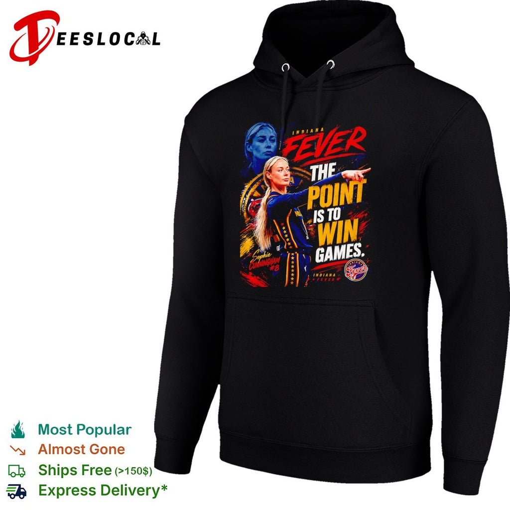 Sophie Cunningham Indiana Fever the point is to win games portrait shirt