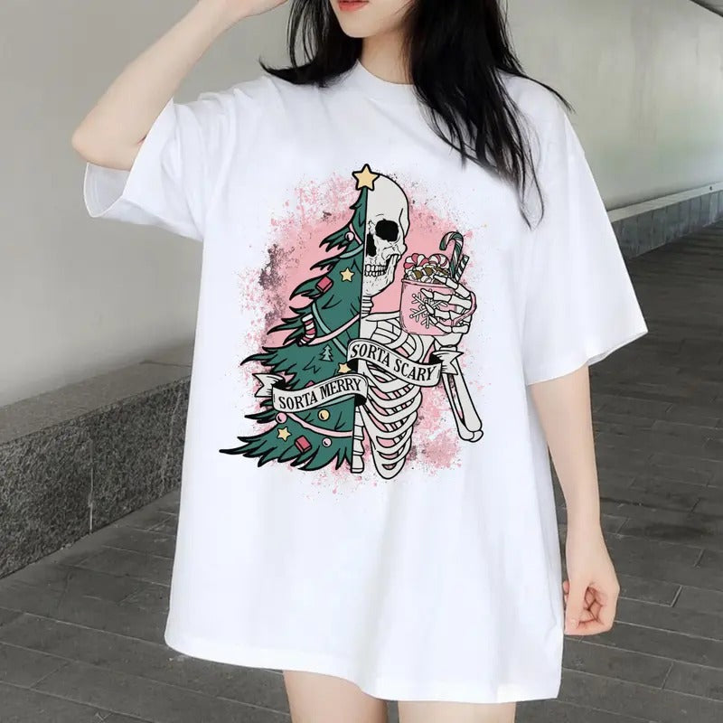 Sorta Merry Sorta Scary Funny Shirt - Christmas Unisex Style - Menswear, Top t shirt Hoodie, Sweatshirt | CiraTrend.com