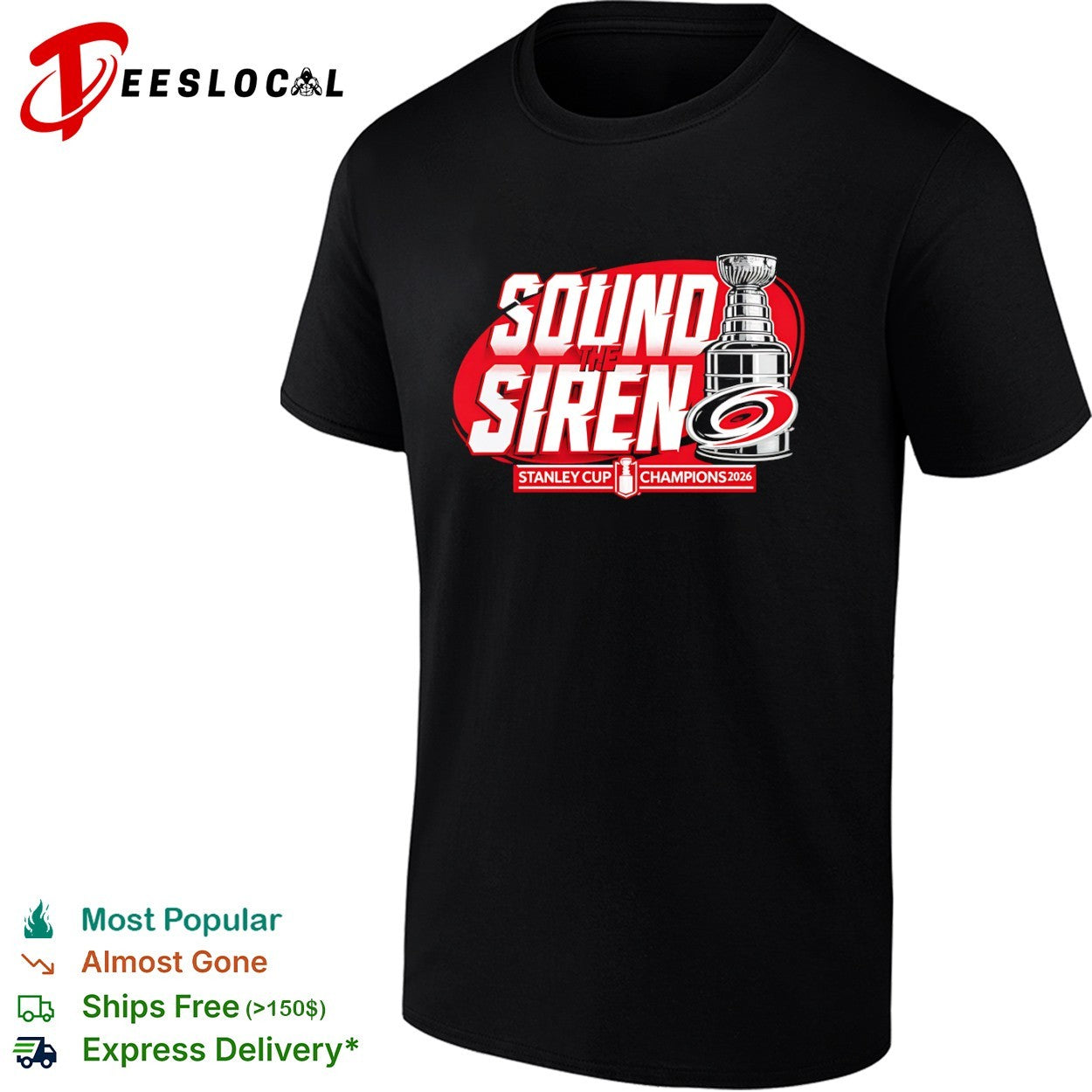 Sound the Siren Carolina Hurricanes Stanley Cup Champions 2026 shirt