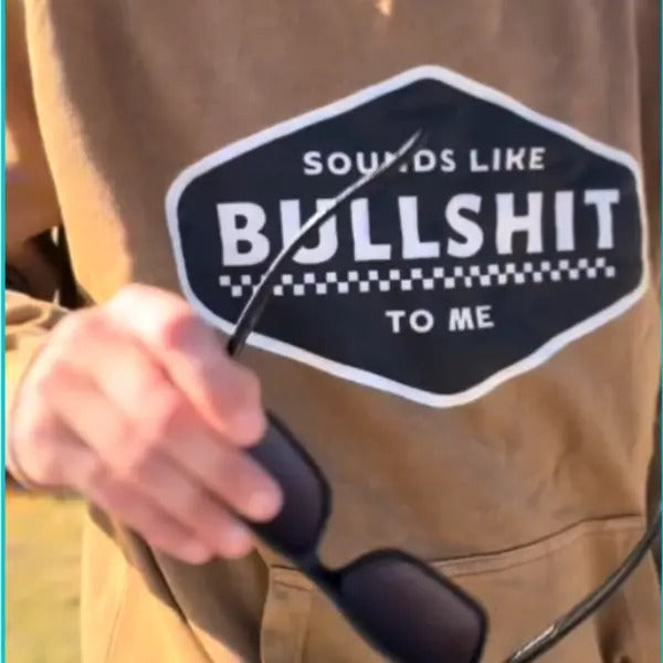 Sounds Like Bullshit to Me Vintage Inspired Hoodie & Camel  Hoodie Grunge Aesthetic Pullover | Casual, Comfort, 90s...