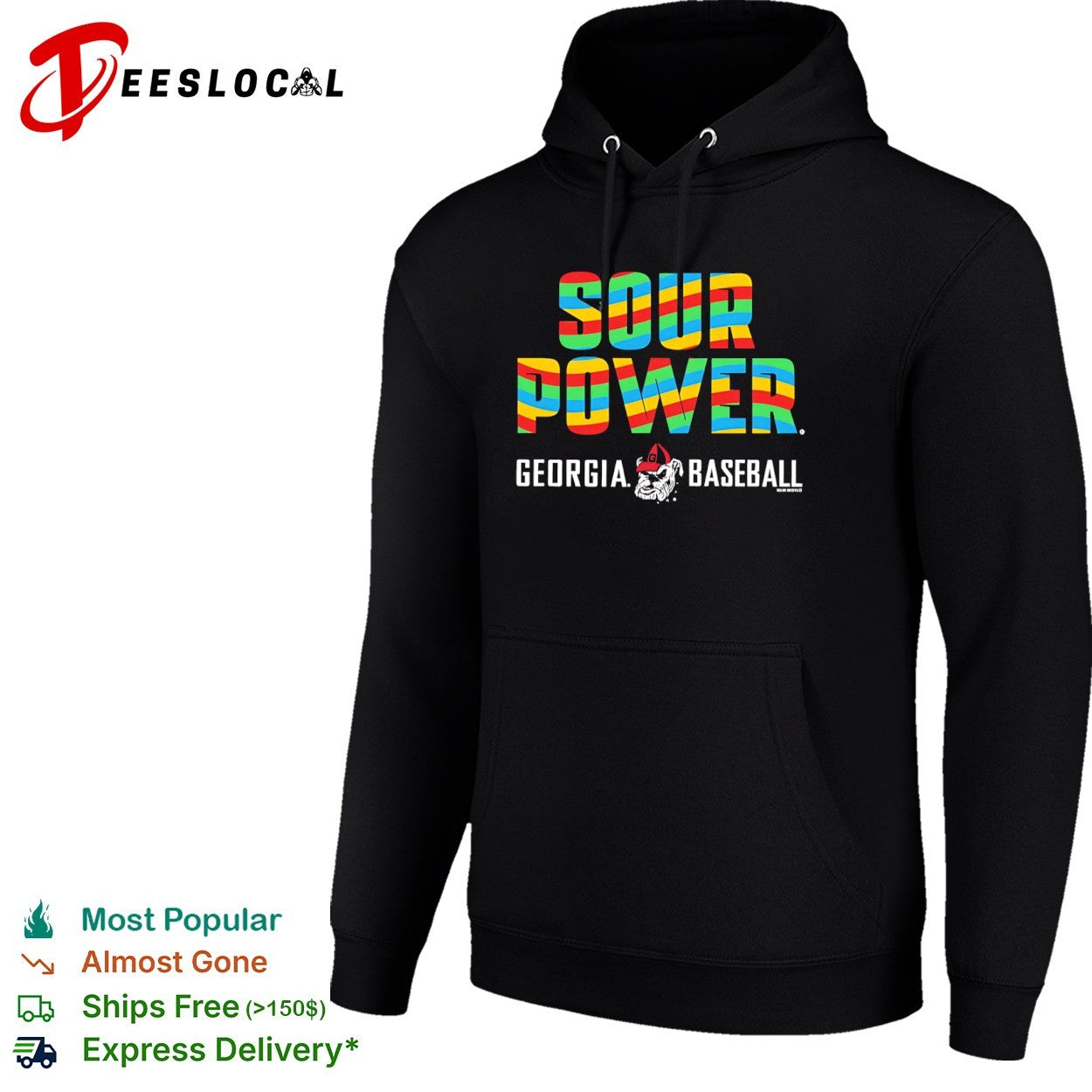Sour Power Georgia Bulldog Mascot shirt