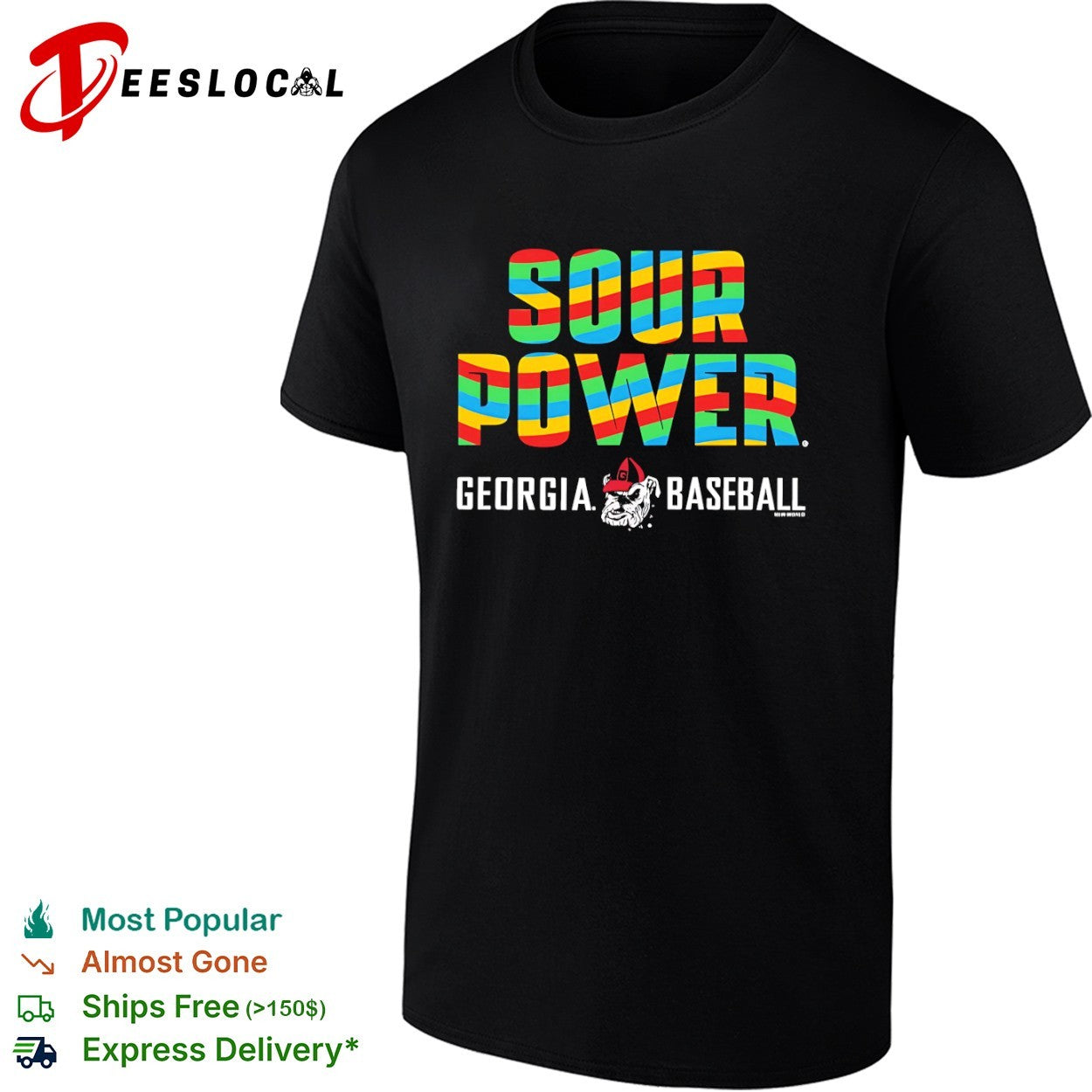 Sour Power Georgia Bulldog Mascot shirt