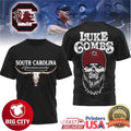 South Carolina Gamecocks Official NCAA Luke Combs Country Music Two Sided Shirt