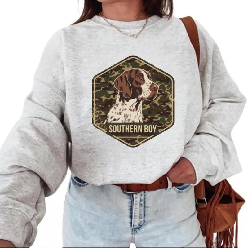 Southern Boy Sweatshirt Hunting Dog Retro T-Shirt 2025 Hunting Season Sweatshirt Hoodie | CiraTrend.com