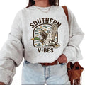 Southern Vibes Flying Mallard Ducks Sweatshirt Vintage Duck Hunting Camo Waterfowl Outdoor Wildlife for T-Shirts Unisex...