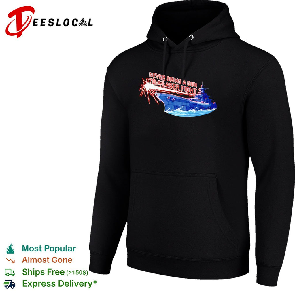 Space Battleship Yamato firing laser never bring a gun to a fight shirt